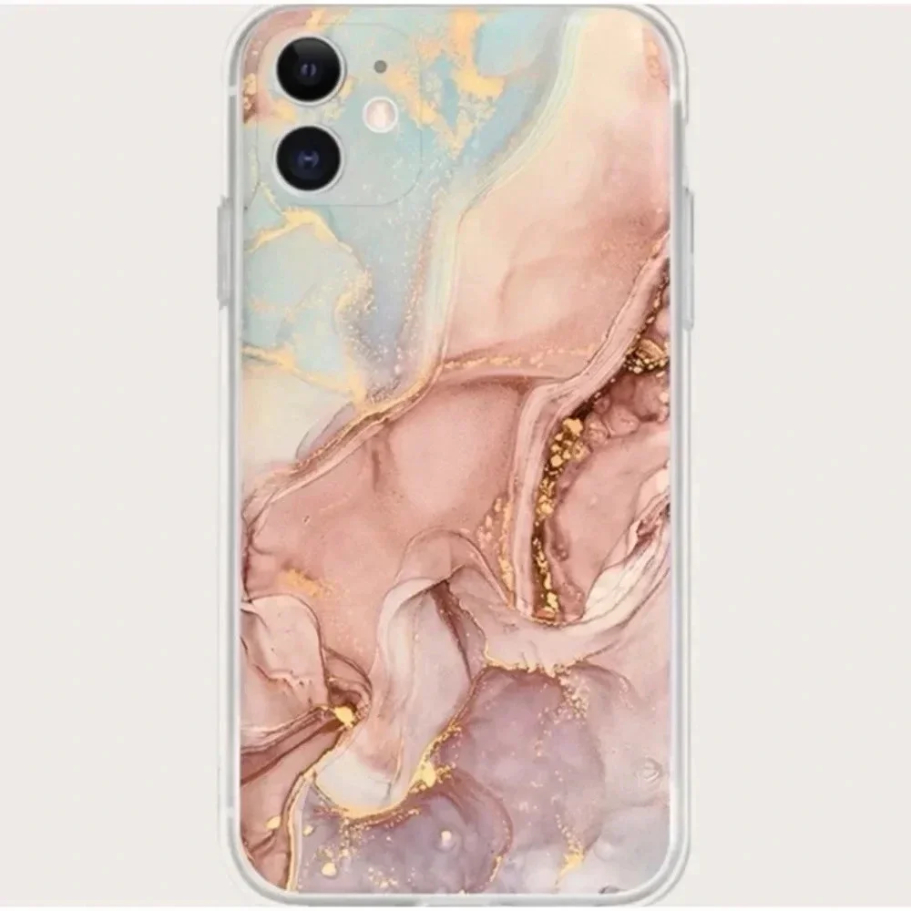 Blush Marbled iPhone 13 Pro Max Case